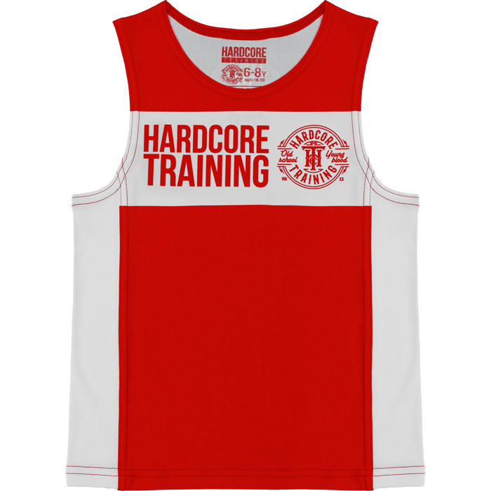 Детская тренировочная майка Hardcore Training Red/White - фото 1