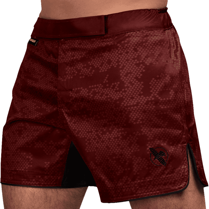 Шорты Hayabusa Hex Mid-Length Burgundy - фото 1