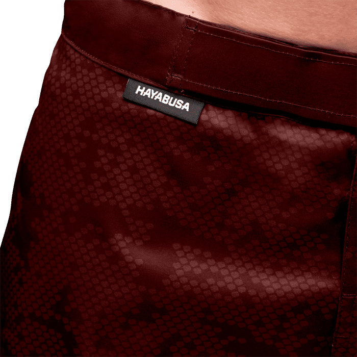 Шорты Hayabusa Hex Mid-Length Burgundy - фото 3