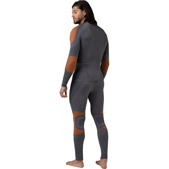 Комплект мужского термобелья V-Motion Alpinesports ASM Серо-оранжевый - фото 2