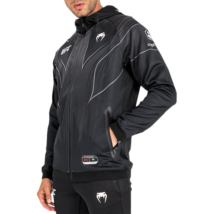 Толстовка Venum UFC Authentic Fight Night 2.0 Walkout Hoodie черная - фото 2