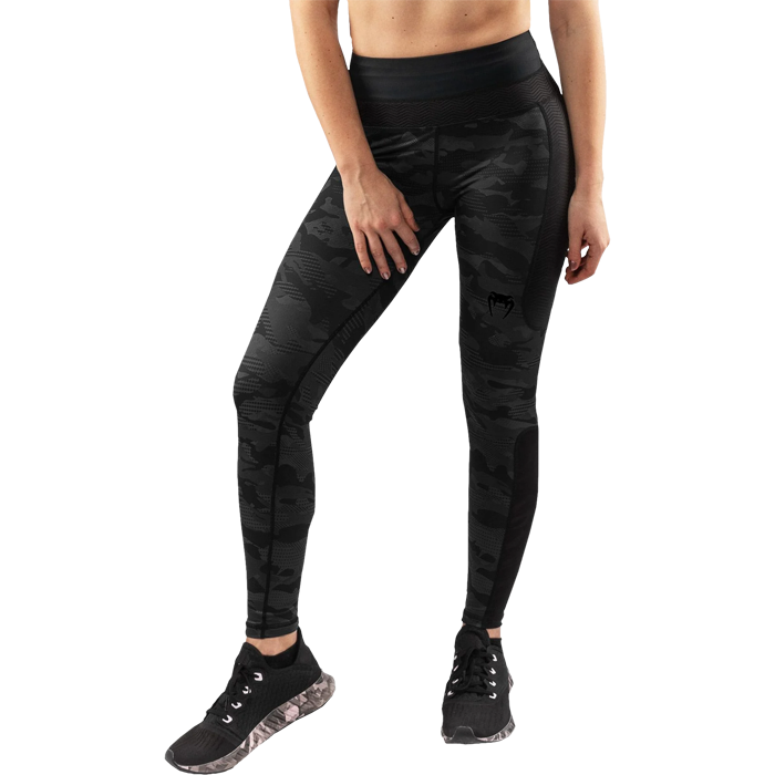 Леггинсы Venum Defender Black/Black - фото 1