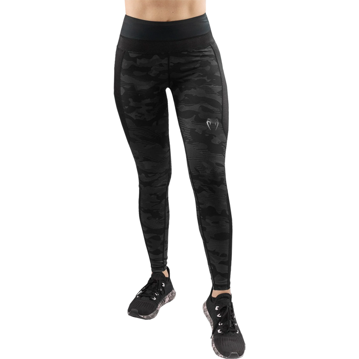 Леггинсы Venum Defender Black/Black - фото 2