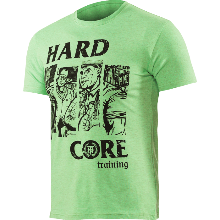Футболка Hardcore Training Old NY Neon Green Melange - фото 3