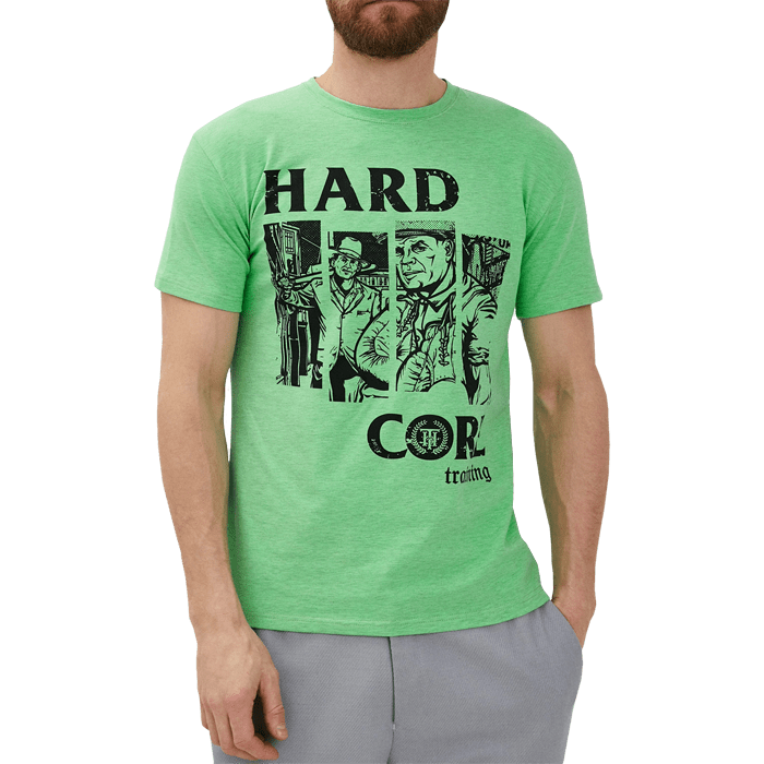 Футболка Hardcore Training Old NY Neon Green Melange - фото 5