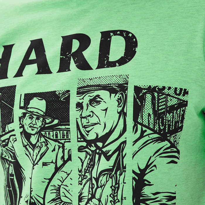 Футболка Hardcore Training Old NY Neon Green Melange - фото 7