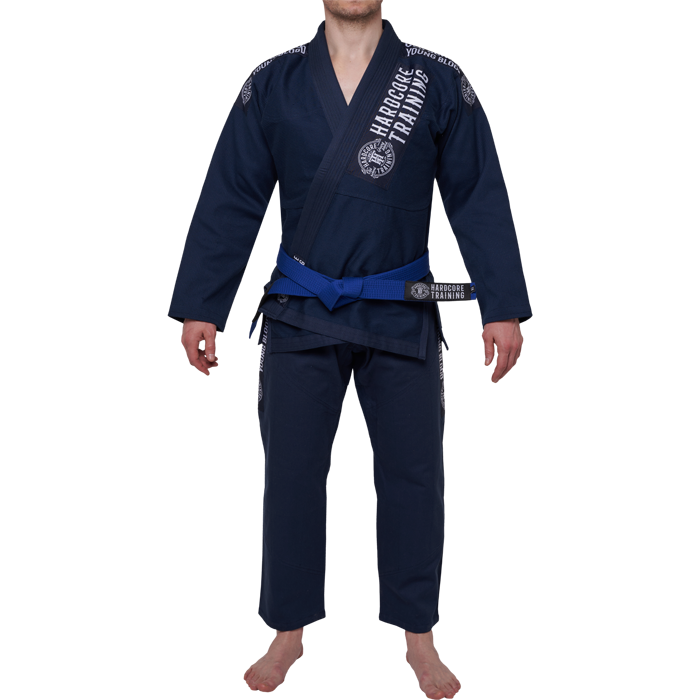 Кимоно для БЖЖ Hardcore Training OSYB темно-синее - фото 2
