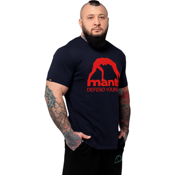 Футболка Manto Defend Youself Navy Blue - фото 1