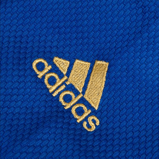 Кимоно для дзюдо Adidas Champion 2 IJF Olympic синее с золотым логотипом J-IJFB - фото 3