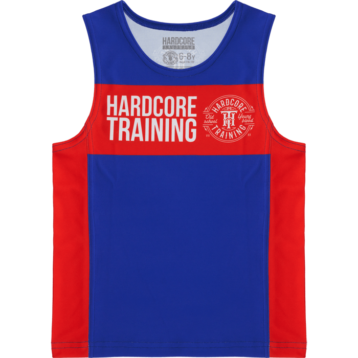 Детская тренировочная майка Hardcore Training Blue/Red - фото 1