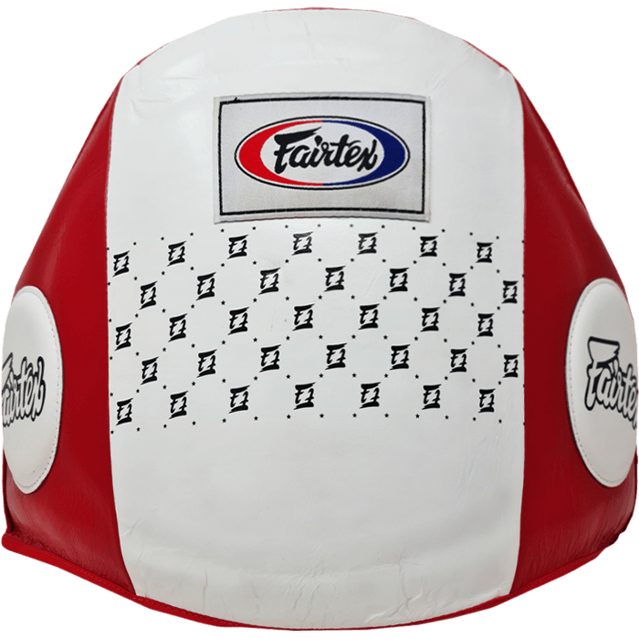 Тренерский пояс Fairtex BPV1 красный/белый - фото 1