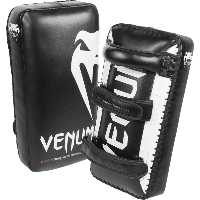 Тайпэды Venum Giant Kick Pads черный/белый - фото 1
