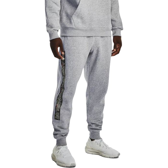 Спортивные штаны Under Armour Rival Flc Graphic Jogger 1370351-011 - фото 1
