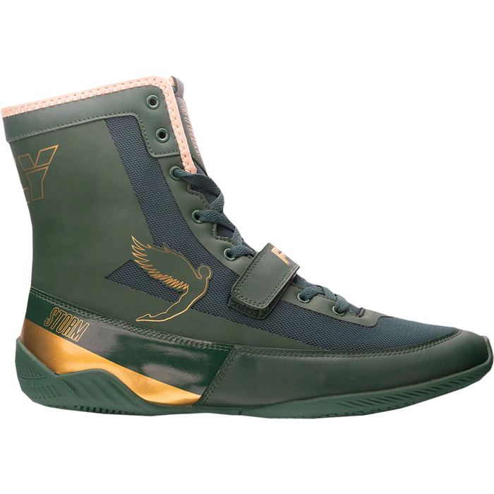 Боксерки Fly Storm Boots Green/Gold - фото 1