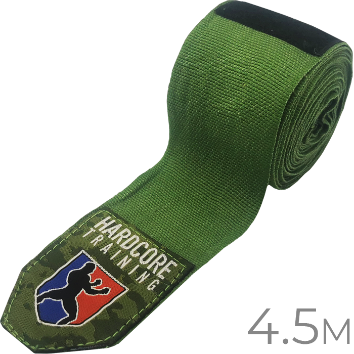 Боксерские бинты Hardcore Training Superior Camo Green 4.5 - фото 1