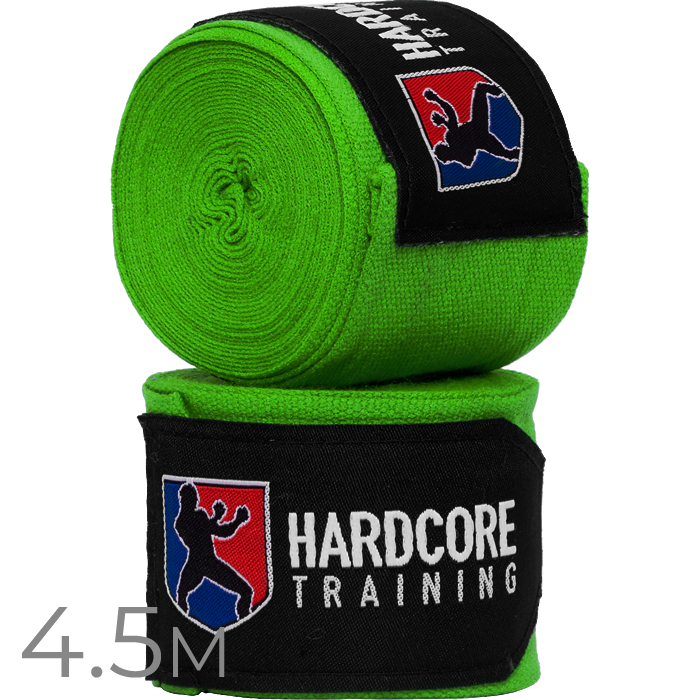 Боксерские бинты Hardcore Training Superior Green 4.5 м - фото 1