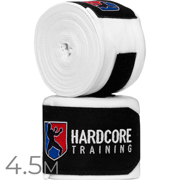 Боксерские бинты Hardcore Training Superior White 4.5 м - фото 1