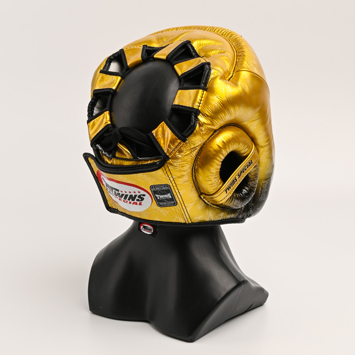Боксерский шлем Twins Special FHGL3-TW1 Gold - фото 4
