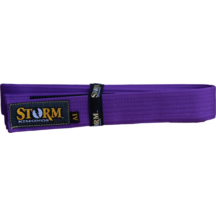 Пояс для кимоно Storm Deluxe Purple - фото 1