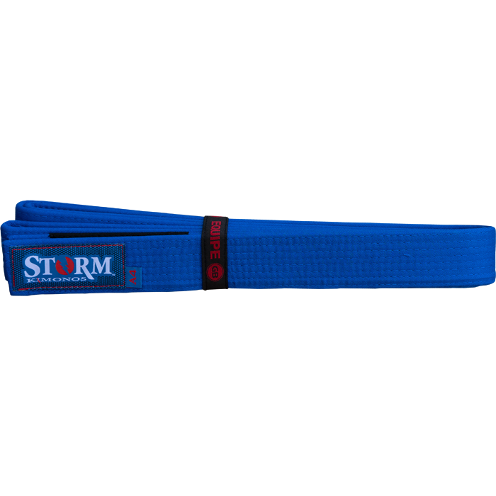 Пояс для кимоно Storm Deluxe Blue - фото 1