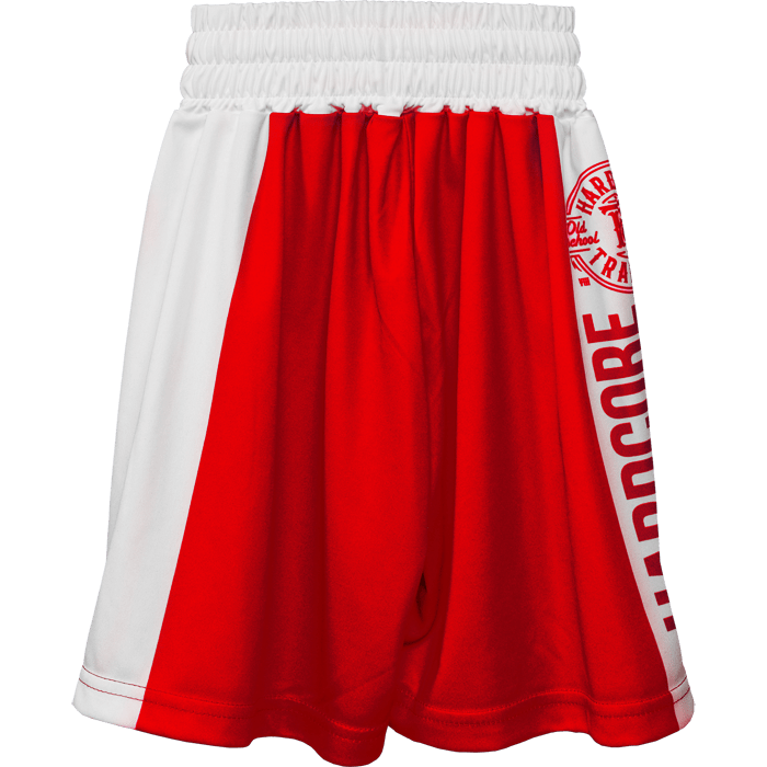 Детские боксёрские шорты Hardcore Training Red/White - фото 2