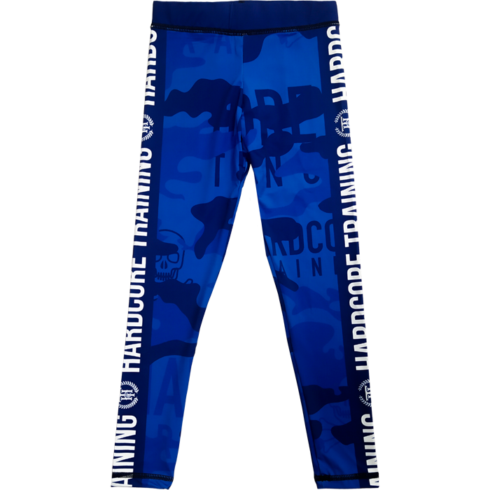 Детские компрессионные штаны Hardcore Training Camo 2.1 Blue - фото 1