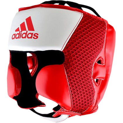 Боксёрский шлем Adidas Hybrid 150 White/Red - фото 1