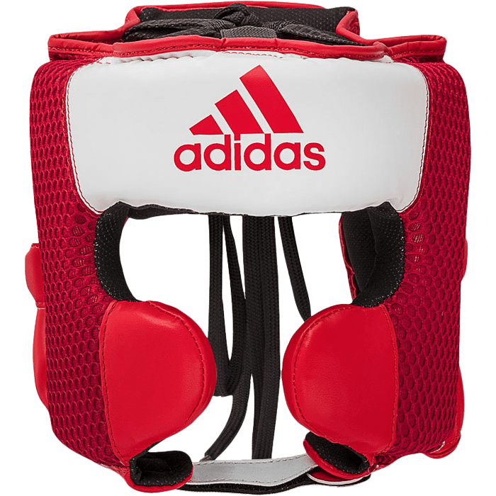 Боксёрский шлем Adidas Hybrid 150 White/Red - фото 2
