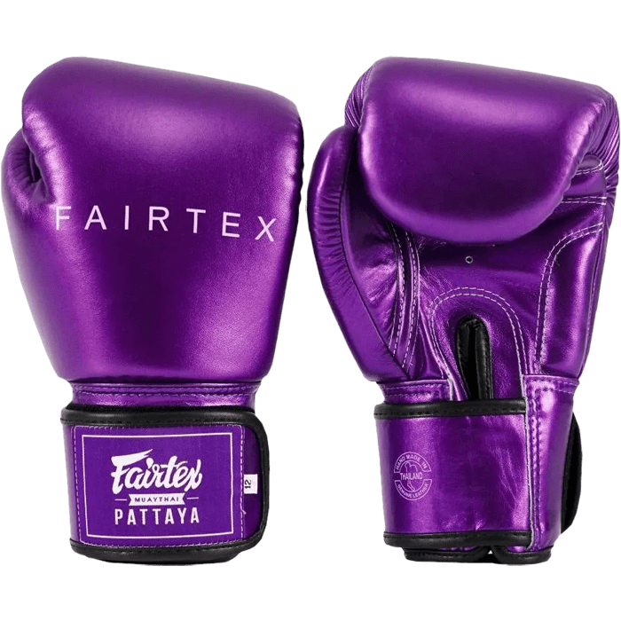 Боксерские перчатки Fairtex BGV22 Metallic Purple - фото 3