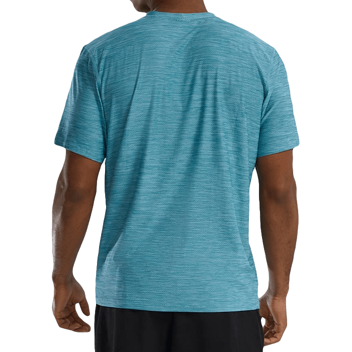 Футболка Tyr Men`s Airtec Tee Big Logo 971 бирюзовая - фото 2
