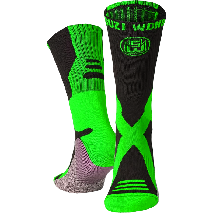 Носки Suzi Wong X-Sole Boxing Socks черный/зеленый - фото 1