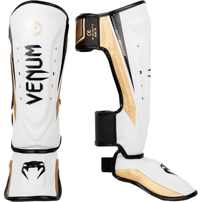ММА шингарды Venum Elite Evo белый/золотой - фото 1