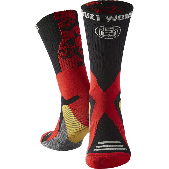 Носки Suzi Wong Skull X-Sole Black/Red - фото 1