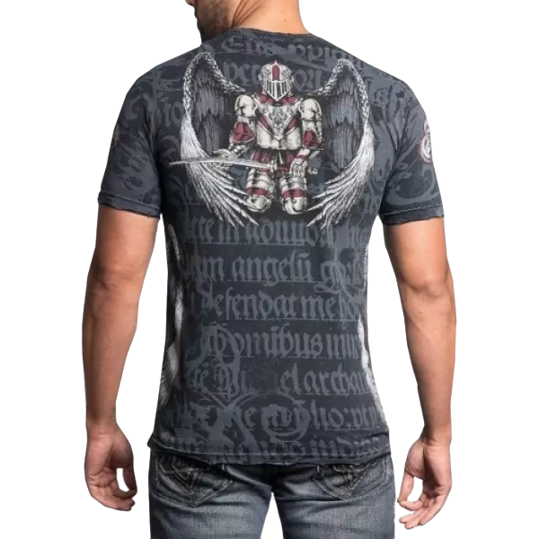 Футболка Affliction Knighthood черная - фото 2
