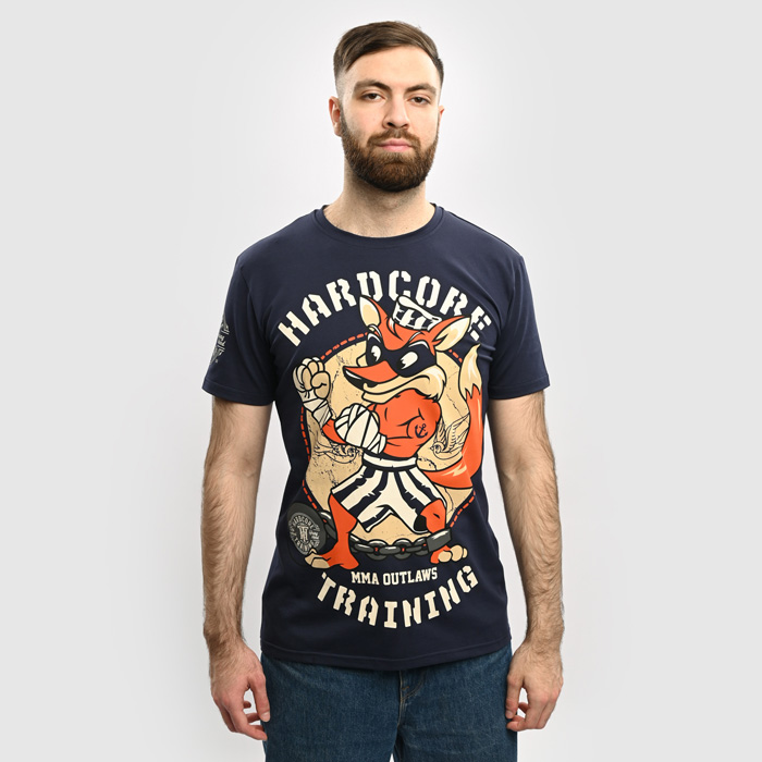 Футболка Hardcore Training MMA Outlaws Navy - фото 1