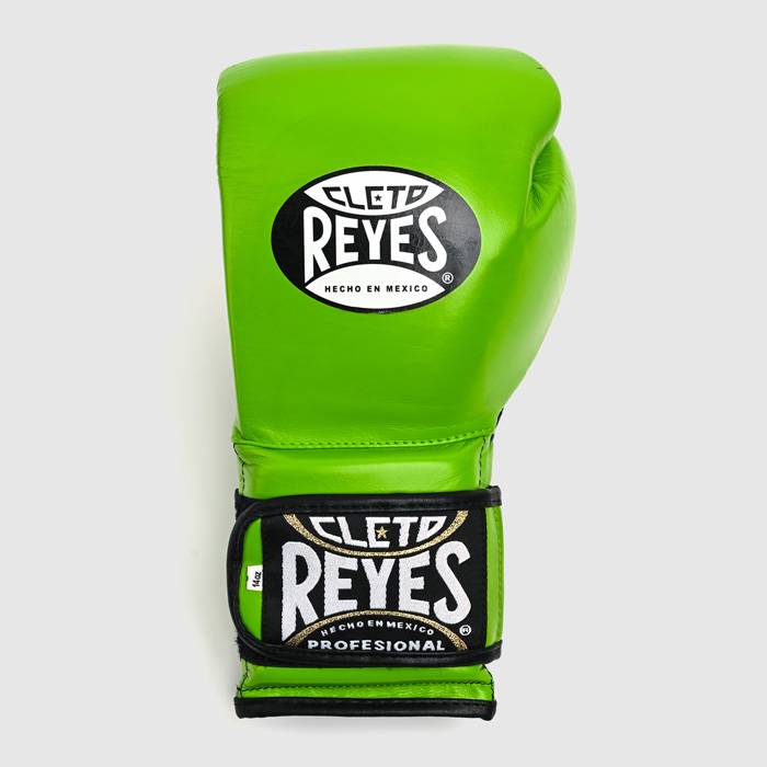 Боксерские перчатки Cleto Reyes E600 зеленые - фото 3