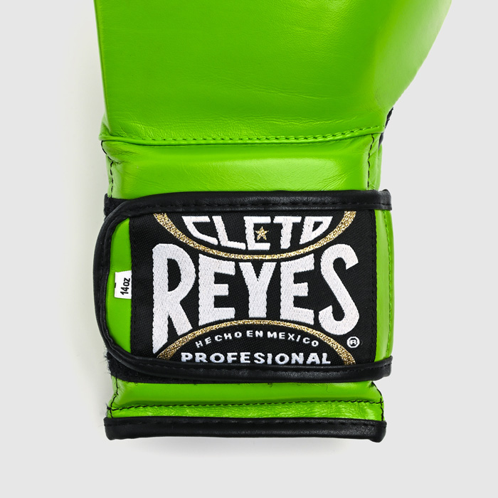 Боксерские перчатки Cleto Reyes E600 зеленые - фото 5