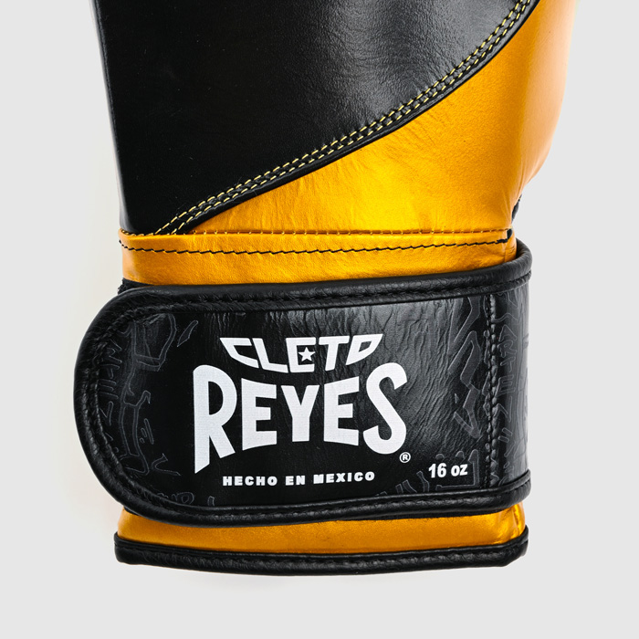 Боксерские перчатки Тренировочные Cleto Reyes E700 Black/Gold - фото 5