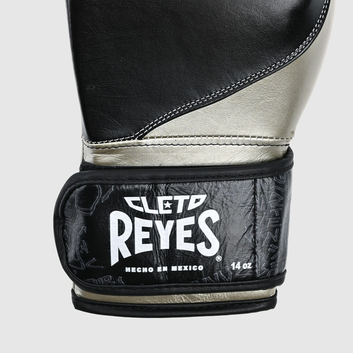 Боксерские перчатки Cleto Reyes E700 черный/серебристый - фото 5