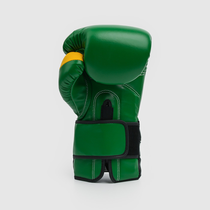 Боксерские перчатки Hardcore Training GRT1 Boxing Gloves Green/Black/Yellow - фото 5