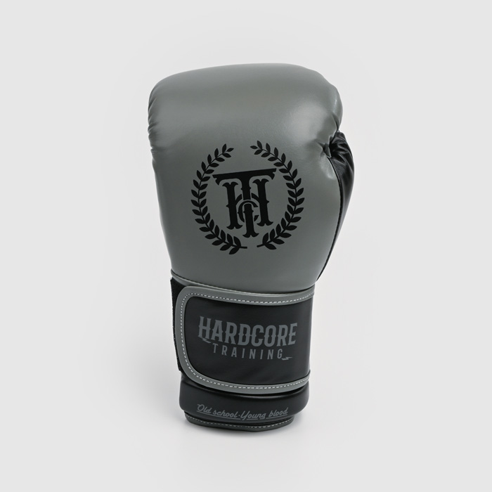 Боксерские перчатки Hardcore Training Revolution Gray/Black PU - фото 4