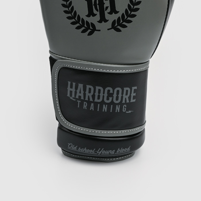 Боксерские перчатки Hardcore Training Revolution Gray/Black PU - фото 6