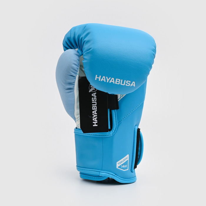 Боксерские перчатки Hayabusa T3 Neon Blue - фото 5