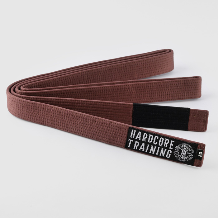 Пояс для кимоно Hardcore Training Premium Brown - фото 2