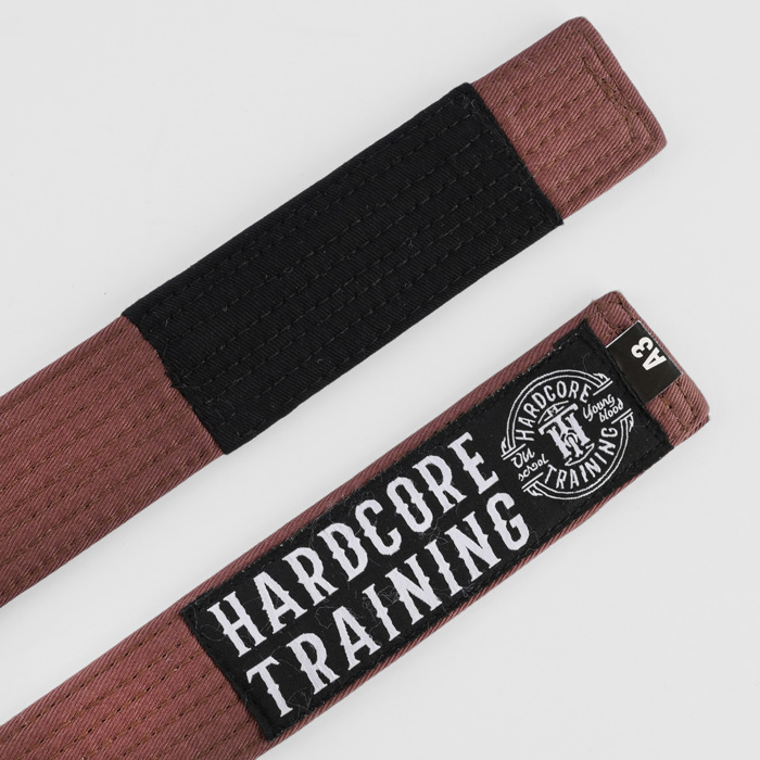 Пояс для кимоно Hardcore Training Premium Brown - фото 3