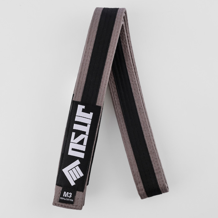 Детский пояс Jitsu Grey/Black - фото 1
