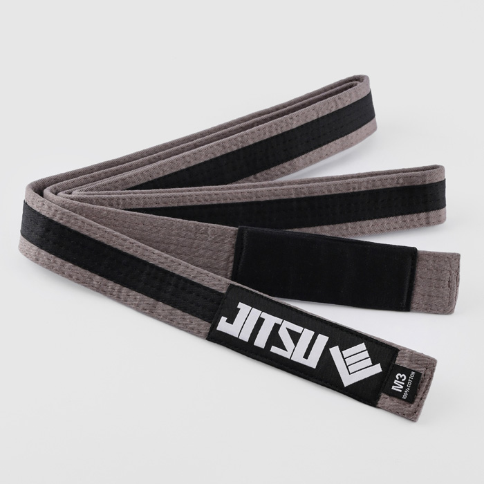 Детский пояс Jitsu Grey/Black - фото 2