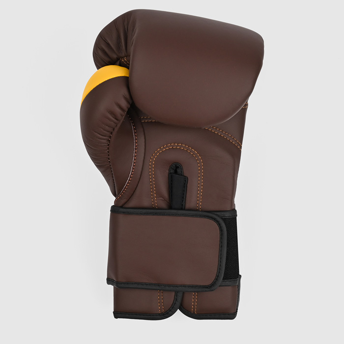 Боксерские перчатки Hardcore Training GRT1 Boxing Gloves Brown/Black/Yellow - фото 4