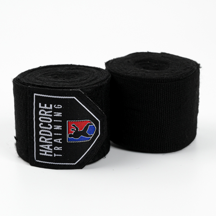 Боксерские бинты Hardcore Training Superior Black 5 - фото 1