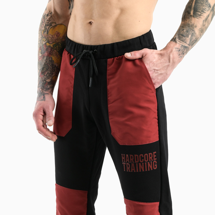 Спортивные штаны Hardcore Training Voyager черный/красный - фото 5